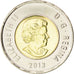 CANADA, 2 Dollars, 2013, Royal Canadian Mint, KM #1257, MS(63), Bi-Metallic,...