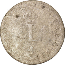 Monnaie, France, Louis XV, Double sol (2 sous) en billon, 2 Sols, 1739, Bourges