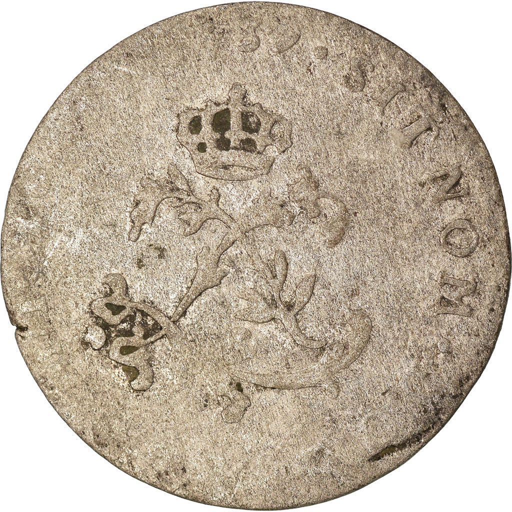 Monnaie, France, Louis XV, Double sol (2 sous) en billon, 2 Sols, 1739, Bourges