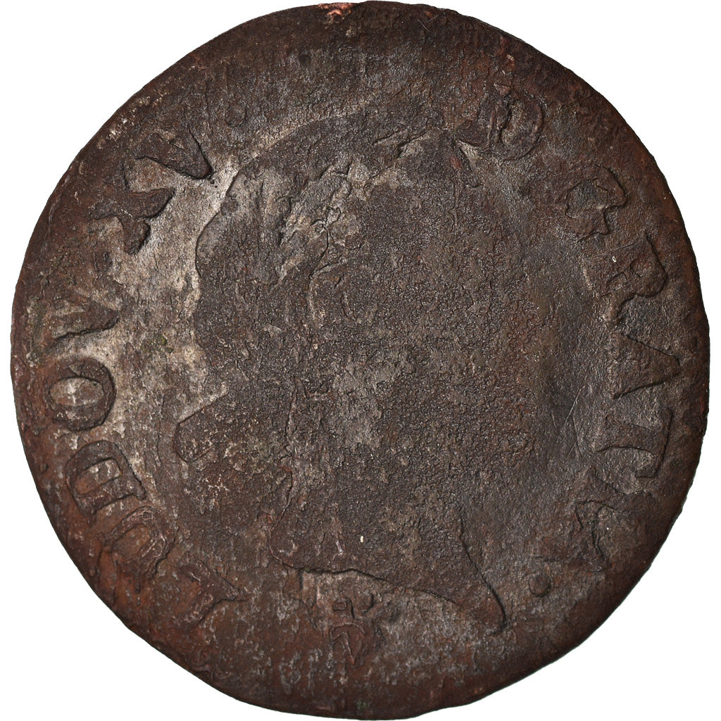 Münze, Frankreich, Louis XV, Liard à la vieille tête, Liard, 1769, Reims