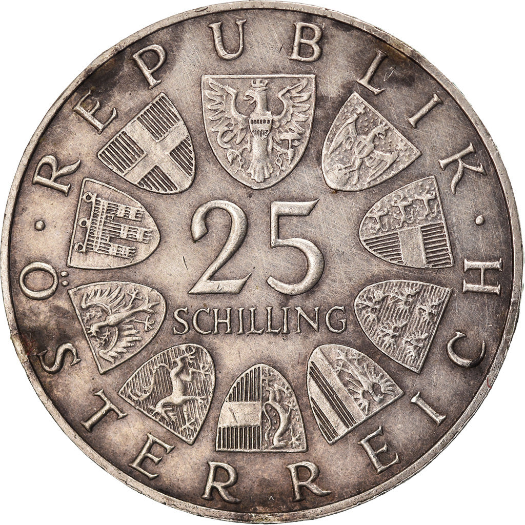 Moneta, Austria, 25 Schilling, 1967, BB+, Argento, KM:2901