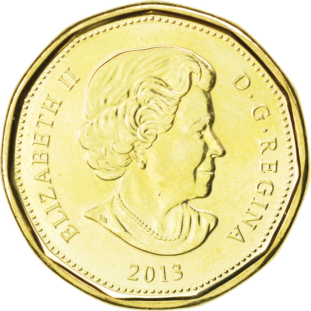 Canada, Elizabeth II, Dollar, 2013, SPL, Acciaio placcato ottone, KM:1255
