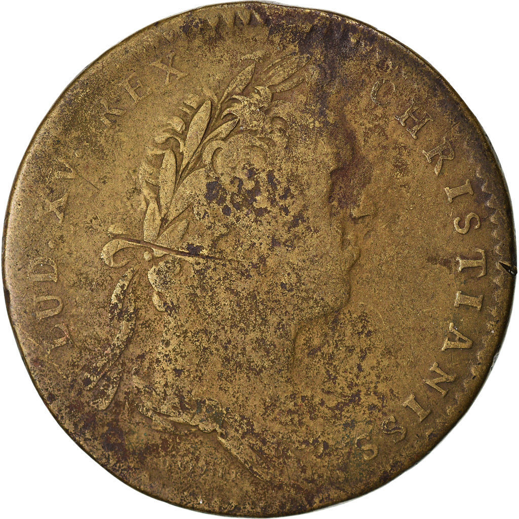 França, Token, Monarquia, Luís XV, États d'Artois, VF(20-25), Latão