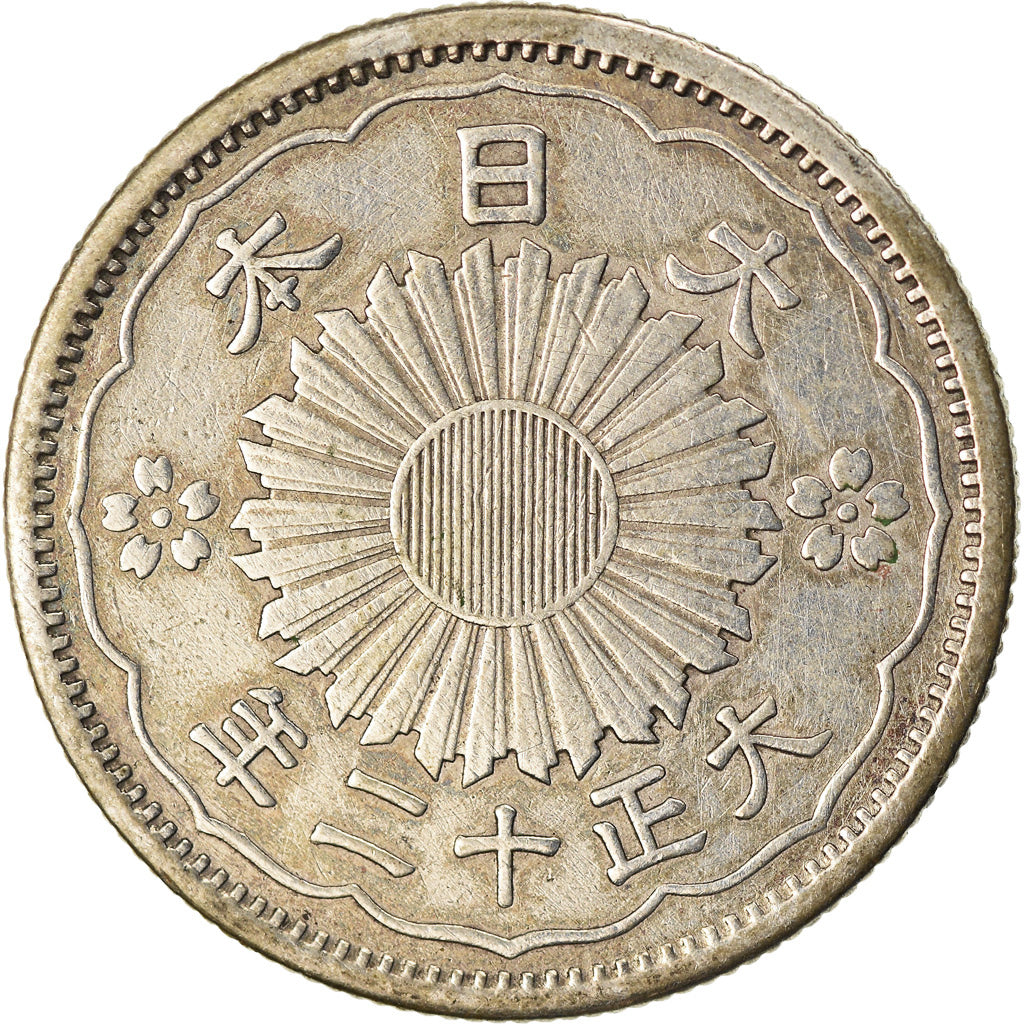 Monnaie, Japon, Yoshihito, 50 Sen, 1923, TTB, Argent, KM:46