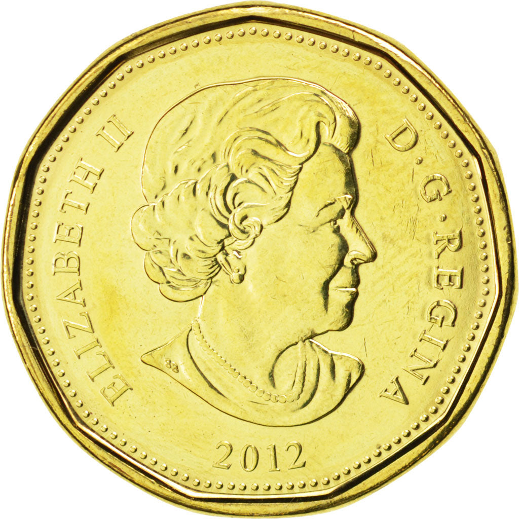 CANADA, Dollar, 2012, Royal Canadian Mint, KM #1255, MS(63), Brass Plated...