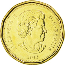CANADA, Dollar, 2012, Royal Canadian Mint, KM #1255, MS(63), Brass Plated...