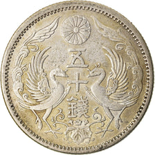 Monnaie, Japon, Yoshihito, 50 Sen, 1923, TTB+, Argent, KM:46