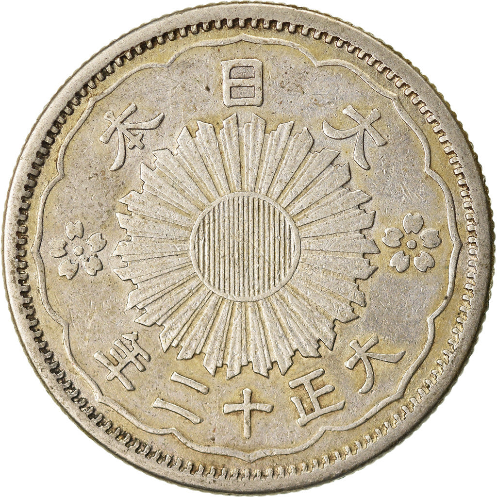 Monnaie, Japon, Yoshihito, 50 Sen, 1923, TTB+, Argent, KM:46