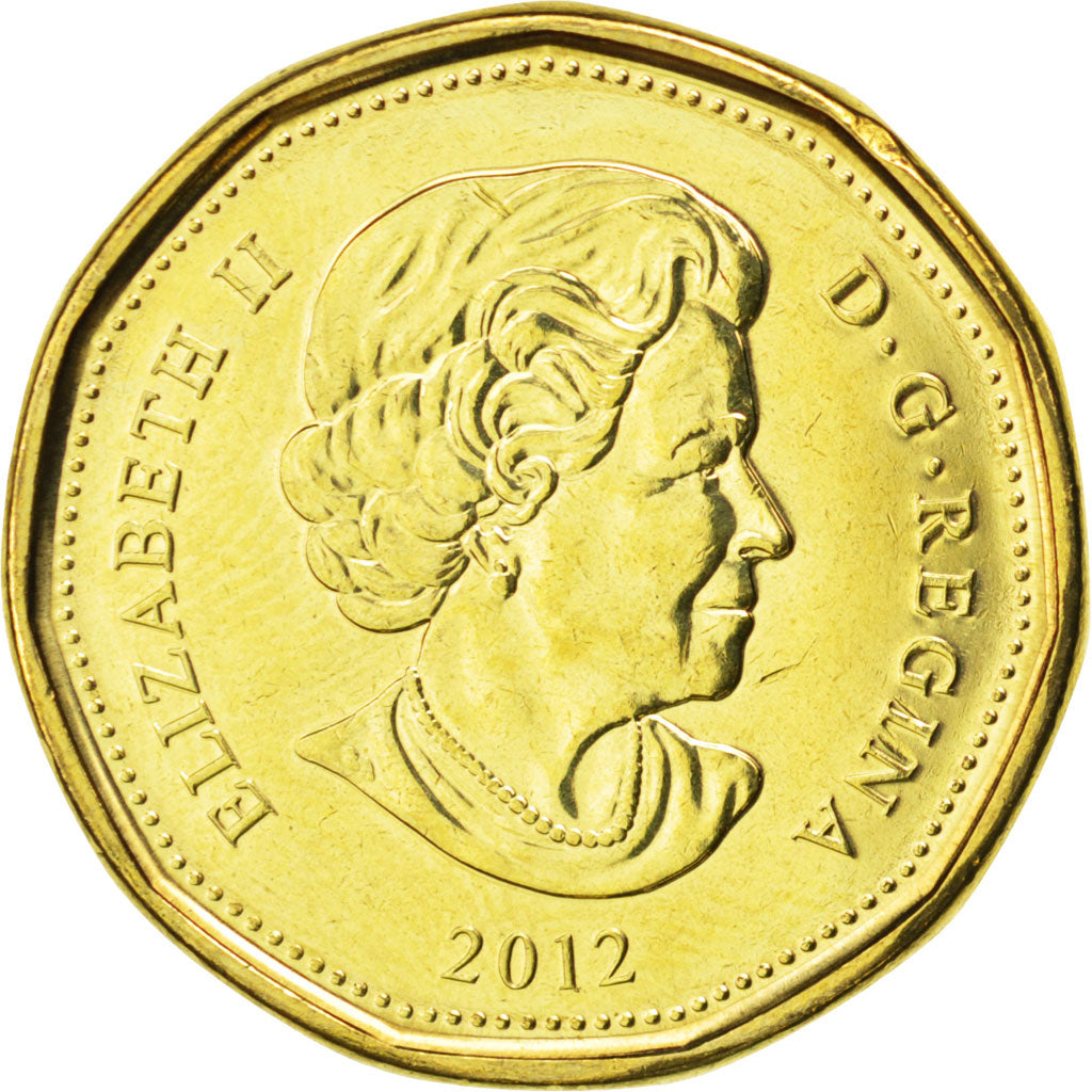 Canada, Elizabeth II, Dollar, 2012, SPL, Acciaio placcato ottone, KM:1294
