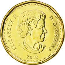 Canada, Elizabeth II, Dollar, 2012, SPL, Acciaio placcato ottone, KM:1294