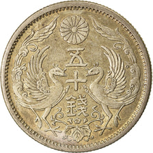 Monnaie, Japon, Yoshihito, 50 Sen, 1923, SUP, Argent, KM:46