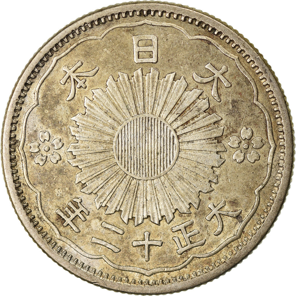 Monnaie, Japon, Yoshihito, 50 Sen, 1923, SUP, Argent, KM:46