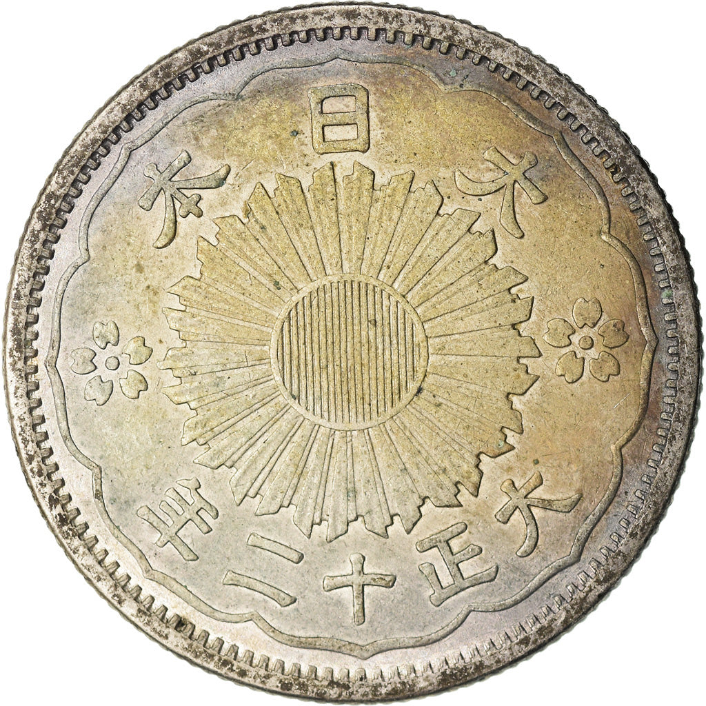Monnaie, Japon, Yoshihito, 50 Sen, 1923, SUP, Argent, KM:46