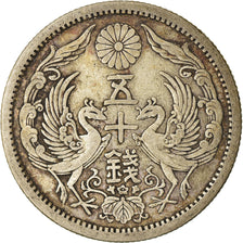 Moneta, Giappone, Yoshihito, 50 Sen, 1922, BB, Argento, KM:46