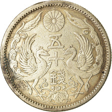 Monnaie, Japon, Yoshihito, 50 Sen, 1922, TTB, Argent, KM:46
