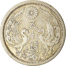 Monnaie, Japon, Yoshihito, 50 Sen, 1922, TTB+, Argent, KM:46