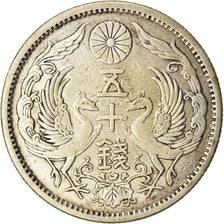 Moneta, Giappone, Yoshihito, 50 Sen, 1924, BB, Argento, KM:46