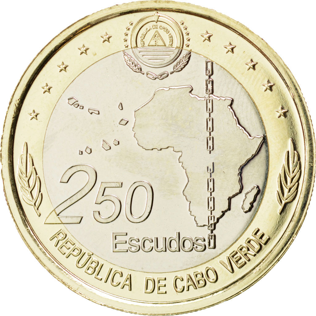 Capo Verde, 250 Escudos, 2013, SPL, Bimetallico, KM:New