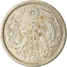 Monnaie, Japon, Yoshihito, 50 Sen, 1924, TTB+, Argent, KM:46