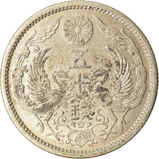 Monnaie, Japon, Yoshihito, 50 Sen, 1924, SUP, Argent, KM:46