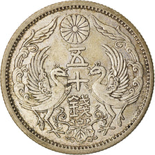 Monnaie, Japon, Yoshihito, 50 Sen, 1924, SUP, Argent, KM:46