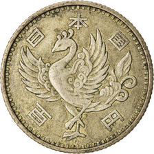 Moneta, Giappone, Hirohito, 100 Yen, 1958, BB, Argento, KM:77