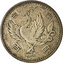 Moneda, Japón, Hirohito, 100 Yen, 1958, MBC, Plata, KM:77