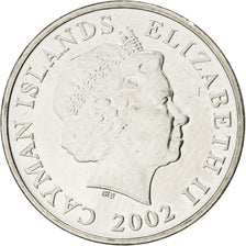 CAYMAN ISLANDS, 5 Cents, 2002, British Royal Mint, KM #132, MS(63), Nickel...