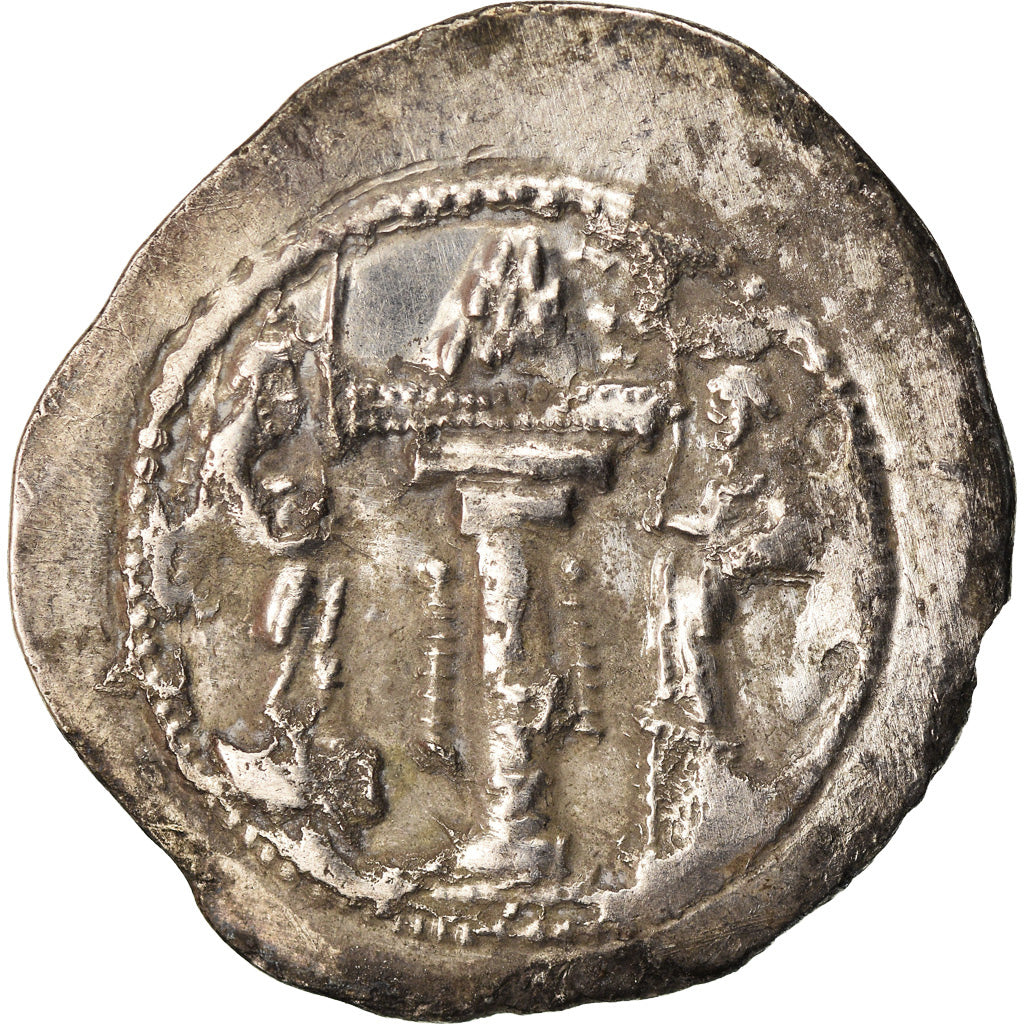 Moneta, Sasanian Kings, Yazdgard I, Drachm, MB+, Argento