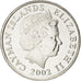CAYMAN ISLANDS, 10 Cents, 2002, British Royal Mint, KM #133, MS(63), Nickel...