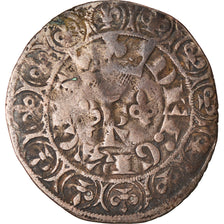 Moneta, Francia, Charles V, Blanc au K, MB+, Argento, Duplessy:363