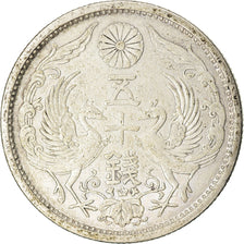 Monnaie, Japon, Yoshihito, 50 Sen, 1926, TTB+, Argent, KM:46