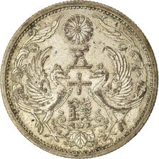 Münze, Japan, Hirohito, 50 Sen, 1937, SS, Silber, KM:50