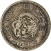 Moneta, Giappone, Mutsuhito, 20 Sen, 1887, MB+, Argento, KM:24