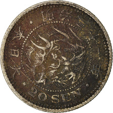 Coin, Japan, Mutsuhito, 20 Sen, 1898, VF(30-35), Silver, KM:24