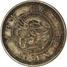 Coin, Japan, Mutsuhito, 20 Sen, 1887, EF(40-45), Silver, KM:24