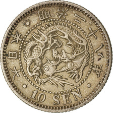 Coin, Japan, Mutsuhito, 10 Sen, 1895, AU(50-53), Silver, KM:23