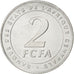 CENTRAL AFRICAN STATES, 2 Francs, 2006, Paris, KM #17, MS(63), Stainless Steel,.