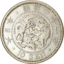 Coin, Japan, Mutsuhito, 10 Sen, 1888, AU(50-53), Silver, KM:23
