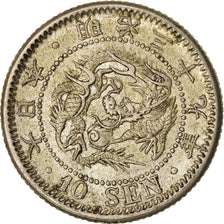 Coin, Japan, Mutsuhito, 10 Sen, 1906, AU(50-53), Silver, KM:23