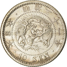 Moneta, Giappone, Mutsuhito, 10 Sen, 1898, SPL-, Argento, KM:23