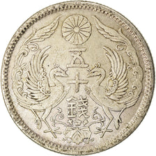 Monnaie, Japon, Yoshihito, 50 Sen, 1923, SUP, Argent, KM:46