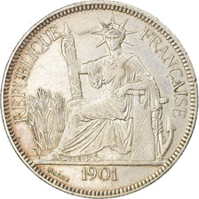 Monnaie, FRENCH INDO-CHINA, Piastre, 1901, Paris, TTB, Argent, KM:5a.1