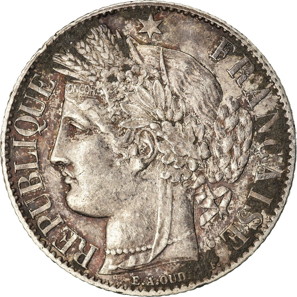 Munten, Frankrijk, Cérès, Franc, 1881, Paris, ZF, Zilver, KM:822.1