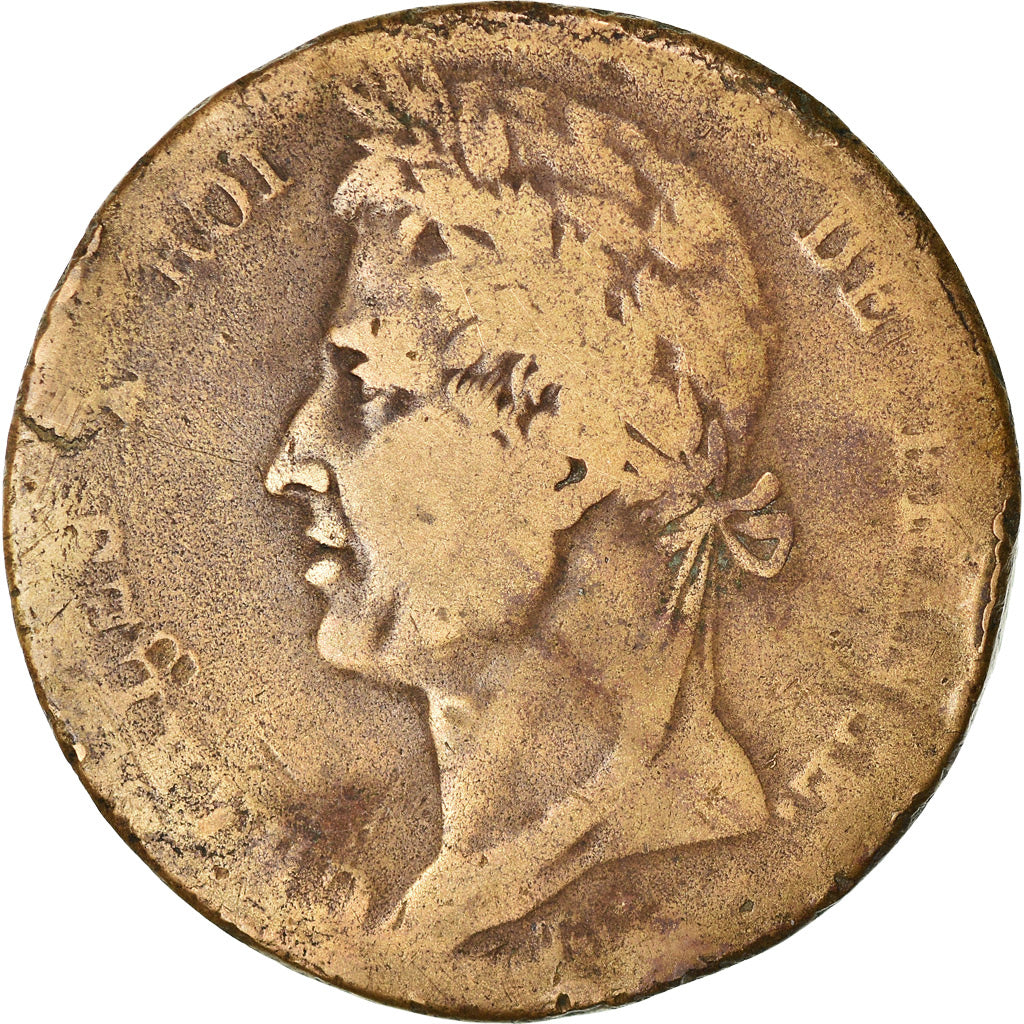 Coin, FRENCH COLONIES, Charles X, 10 Centimes, 1827, La Rochelle, VF(20-25)