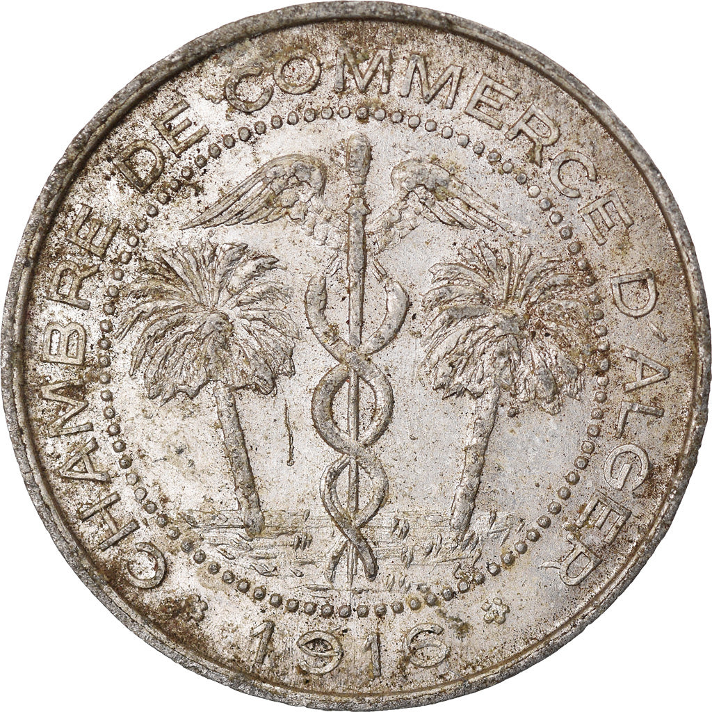 Moneta, Algeria, 5 Centimes, 1916, BB, Alluminio, Elie:10.3
