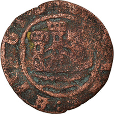 Moneda, Portugal, Alfonso V, Ceitil, 1438-1481, BC+, Cobre