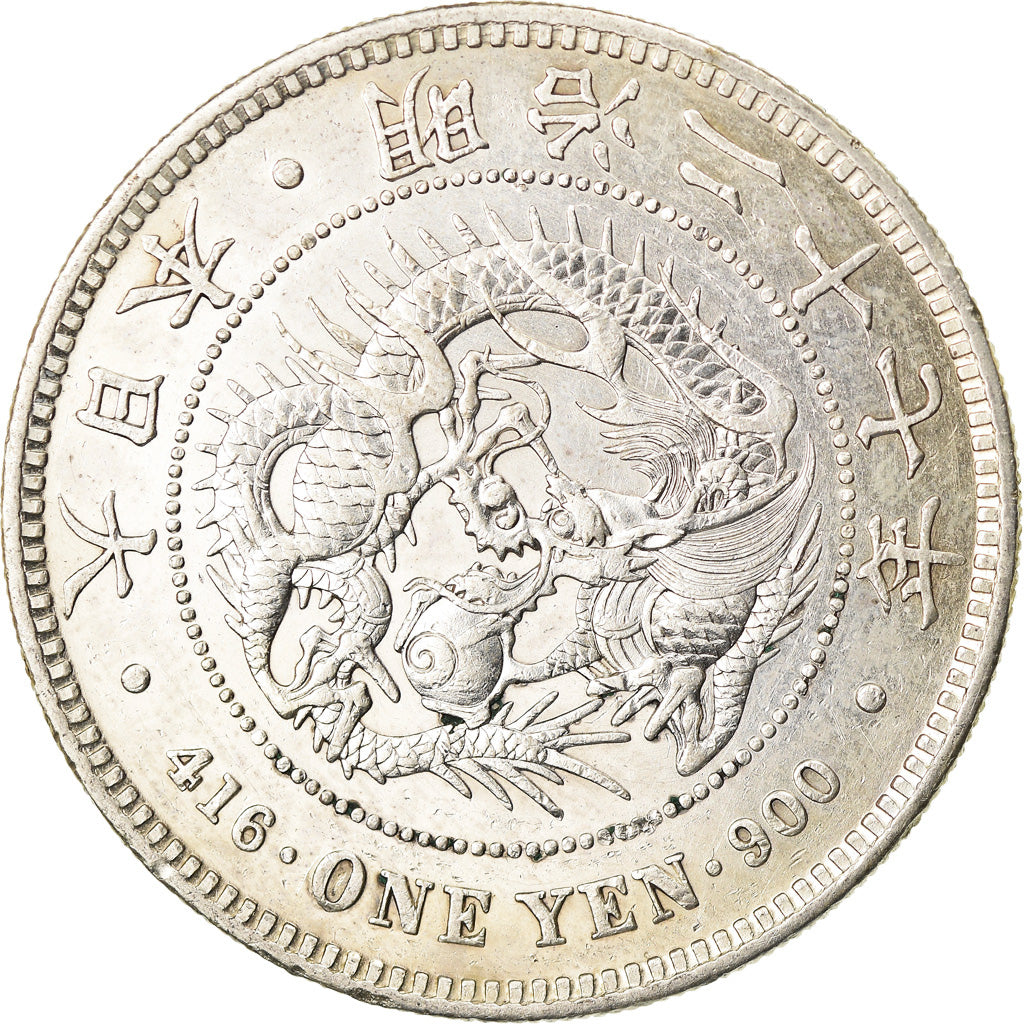Moneta, Giappone, Mutsuhito, Yen, 1894, SPL-, Argento, KM:A25.3