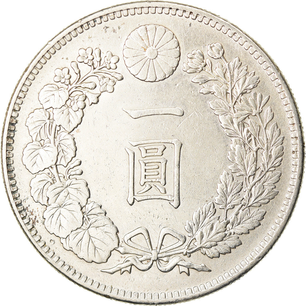 Coin, Japan, Mutsuhito, Yen, 1894, AU(50-53), Silver, KM:A25.3
