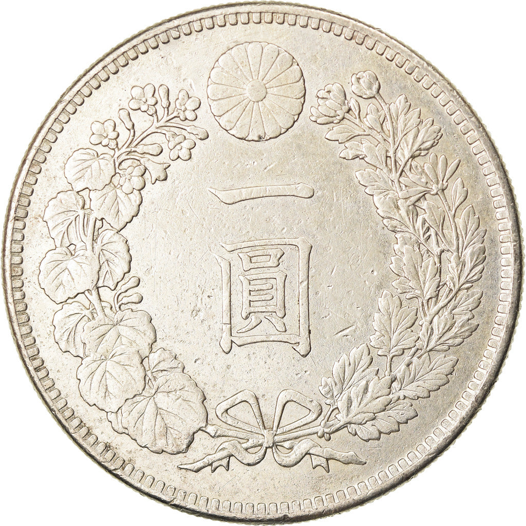 Coin, Japan, Mutsuhito, Yen, 1894, AU(50-53), Silver, KM:A25.3